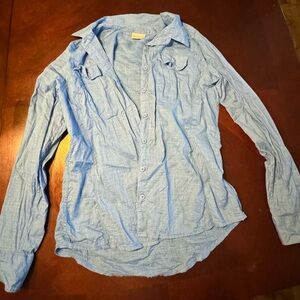 Columbia Blue Linen Shirt